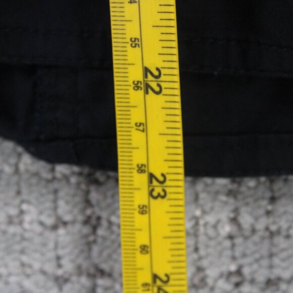 Renuar Shirt Womens Size 12 Black Button Down Short Sleeve Pockets Collared - Picture 9 of 9